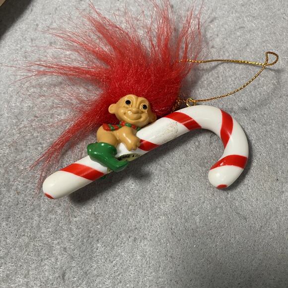 Lot of 10 Holiday Christmas Troll Doll Ornament Pencil Topper Toy Vintage - Picture 4 of 7